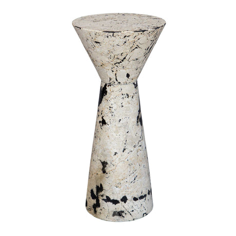 Modern European furniture - Limestone Hourglass Indoor/Outdoor Drink Table - www.oroa.com