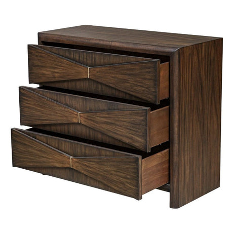 Modern European furniture - Acacia Wood 3-Drawer Chest - www.oroa.com