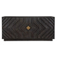 Modern European furniture - Oak Chevron 4-Door Cabinet  - www.oroa.com