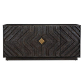 Oak Chevron 4-Door Cabinet by Uttermost Faulkner