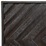 Modern European furniture - Oak Chevron 4-Door Cabinet  - www.oroa.com