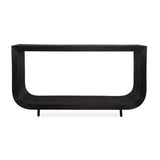 Black Rattan Modern Console Table | Uttermost Compton