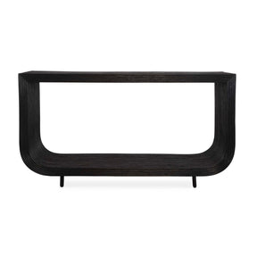 Black Rattan Modern Console Table by Uttermost Compton
