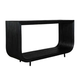 Black Rattan Modern Console Table | Uttermost Compton
