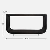 Black Rattan Modern Console Table | Uttermost Compton