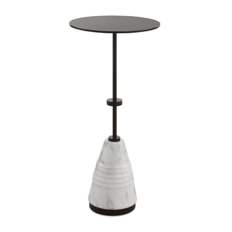 Modern European furniture - Black Metal Round Drink Table - www.oroa.com