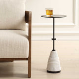 Modern European furniture - Black Metal Round Drink Table - www.oroa.com