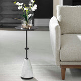 Modern European furniture - Black Metal Round Drink Table - www.oroa.com