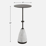 Modern European furniture - Black Metal Round Drink Table - www.oroa.com
