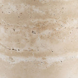 Modern European furniture - Travertine Round Accent Table - www.oroa.com