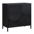 Modern European furniture - Black Circle Patterned 2-Door Cabinet - www.oroa.com