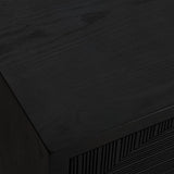 Modern European furniture - Black Circle Patterned 2-Door Cabinet - www.oroa.com