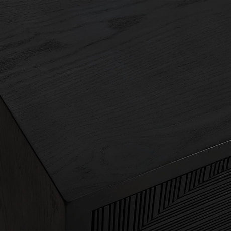 Modern European furniture - Black Circle Patterned 2-Door Cabinet - www.oroa.com