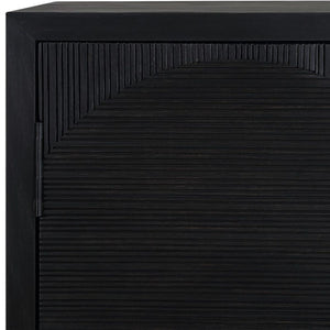   Black Circle Patterned 2-Door Cabinet | Oroa.com