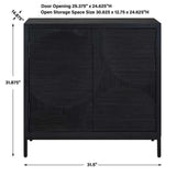 Modern European furniture - Black Circle Patterned 2-Door Cabinet - www.oroa.com