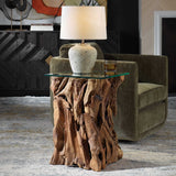 Modern European furniture - Teak Wood End Table - www.oroa.com
