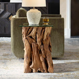 Modern European furniture - Teak Wood End Table - www.oroa.com