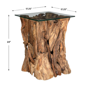   Teak Wood End Table | Oroa.com