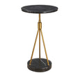 Modern European furniture - Black Marble Tripod Accent Table - www.oroa.com