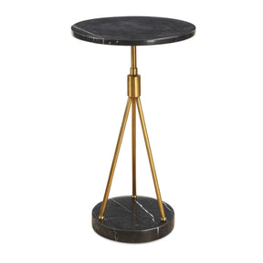 Modern European furniture - Black Marble Tripod Accent Table - www.oroa.com