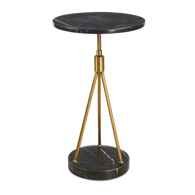 Modern European furniture - Black Marble Tripod Accent Table - www.oroa.com