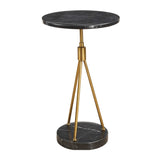 Modern European furniture - Black Marble Tripod Accent Table - www.oroa.com
