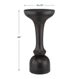 Modern European furniture - Black Mango Wood Accent Table - www.oroa.com