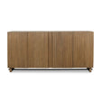 Modern European furniture - Fluted Wood 4-Door Cabinet - www.oroa.com