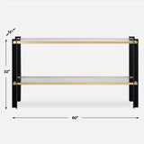 Iron Framed Glass Console Table | Uttermost Cunene