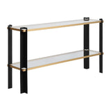 Iron Framed Glass Console Table | Uttermost Cunene