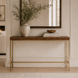 Modern European furniture - Burl Veneer Console Table - www.oroa.com