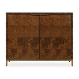 Modern European furniture - Burl Wood 2-Door Cabinet - www.oroa.com