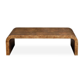 Burl Veneer Curved Coffee Table by Uttermost Carraway
