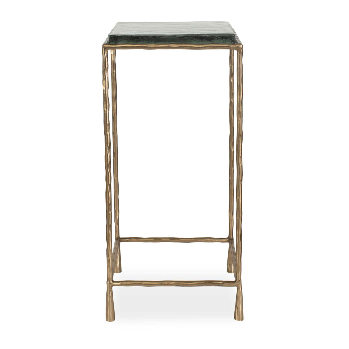   Cast Glass Square Accent Table | Oroa.com