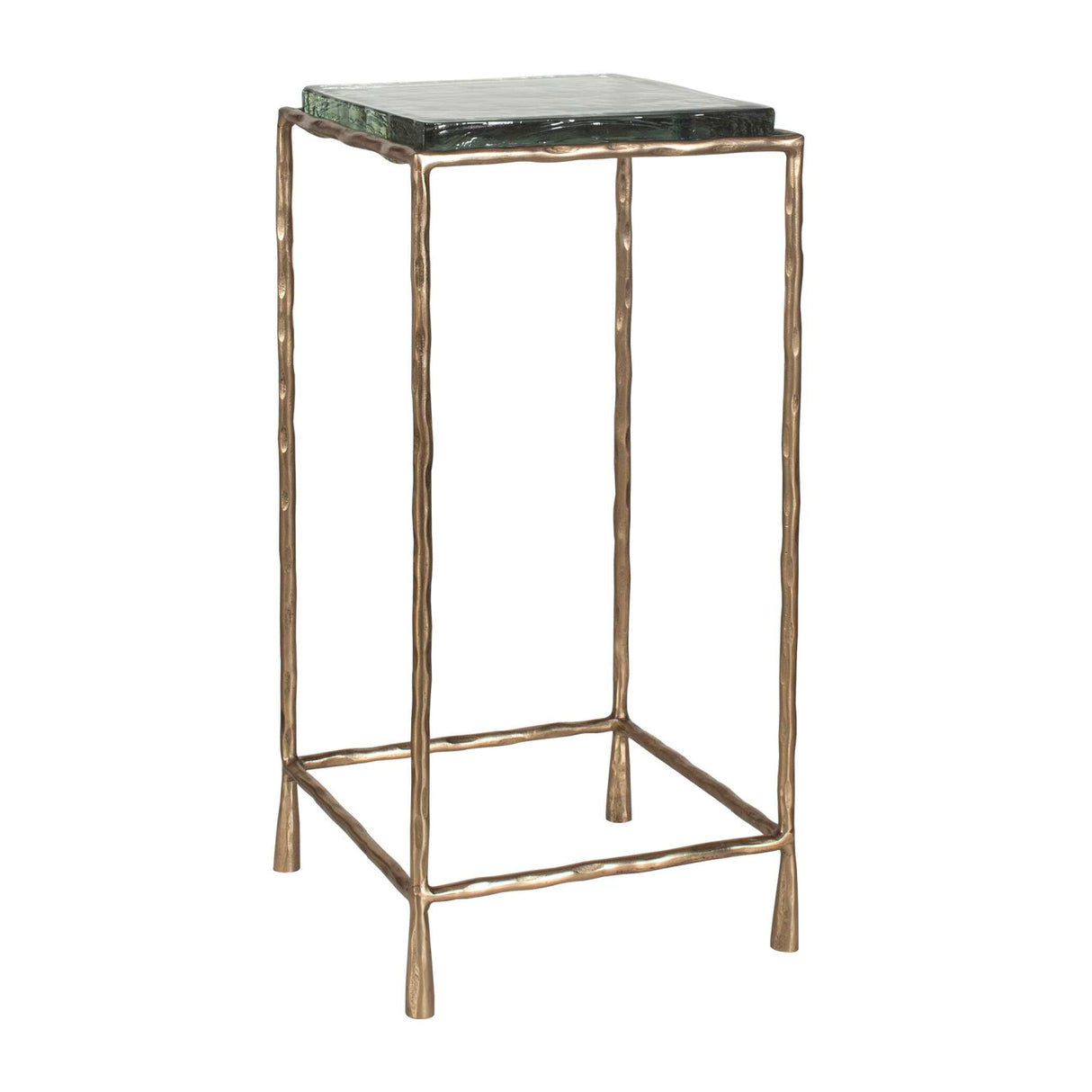   Cast Glass Square Accent Table | Oroa.com