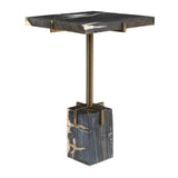 Modern European furniture - Square Petrified Wood Accent Table - www.oroa.com