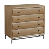 Modern European furniture - Mindi Wood 4-Drawer Chest - www.oroa.com