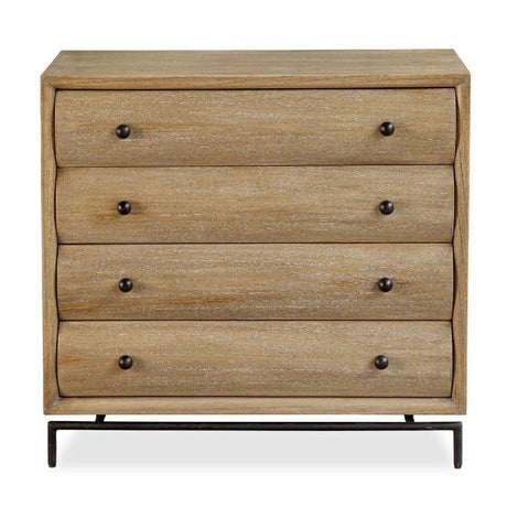 Modern European furniture - Mindi Wood 4-Drawer Chest - www.oroa.com
