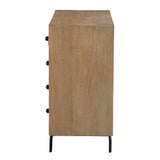 Modern European furniture - Mindi Wood 4-Drawer Chest - www.oroa.com