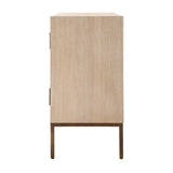 Modern European furniture - Cream Geometric 2-Door Cabinet - www.oroa.com