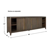 Modern European furniture - Walnut Sliding-Door Consile Cabinet - www.oroa.com