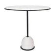 Modern European furniture - White Marble Round Side Table - www.oroa.com