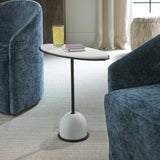 Modern European furniture - White Marble Round Side Table - www.oroa.com