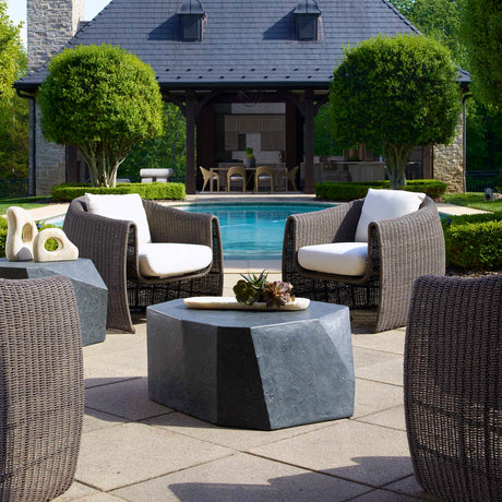  Faceted Concrete Indoor/Outdoor Coffee Table | Oroa.com