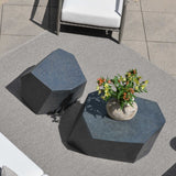 Modern European furniture - Faceted Concrete Indoor/Outdoor Coffee Table - www.oroa.com