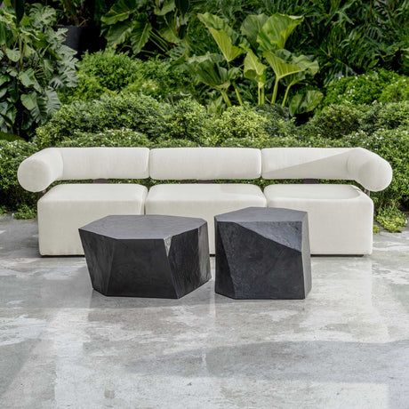 Modern European furniture - Faceted Concrete Indoor/Outdoor Coffee Table - www.oroa.com