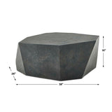 Modern European furniture - Faceted Concrete Indoor/Outdoor Coffee Table - www.oroa.com