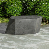 Modern European furniture - Faceted Concrete Indoor/Outdoor Coffee Table - www.oroa.com