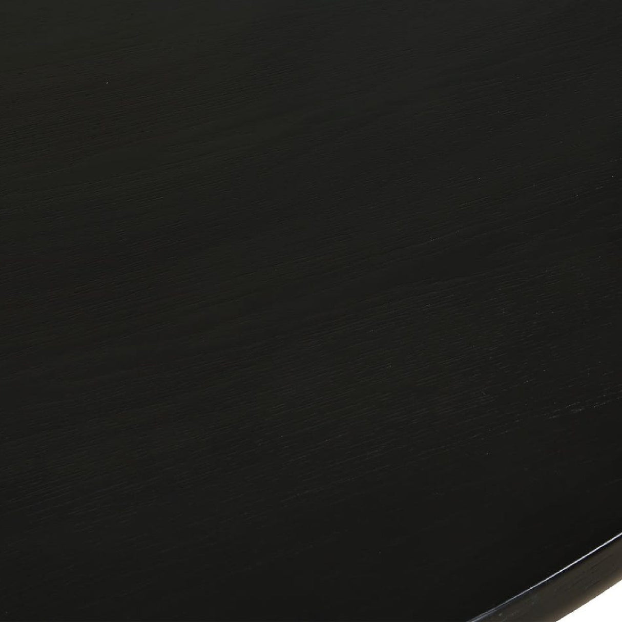   Round Black Oak Dining Table | Oroa.com