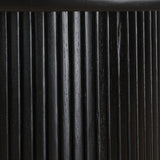 Modern European furniture - Round Black Oak Dining Table - www.oroa.com
